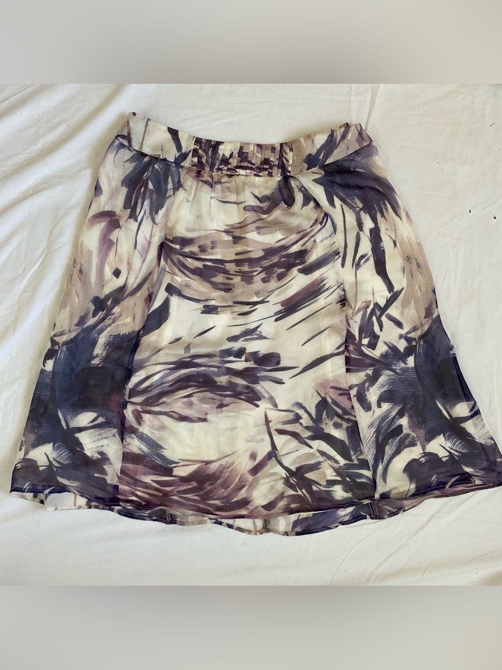 Silk Abstract Watercolor Print A-Line